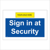 SE110 Sign In At Security Your Logo Display Here