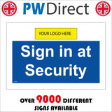 SE110 Sign In At Security Your Logo Display Here