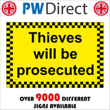 SE129 Thieves Will Be Prosecuted Robbers Burglars