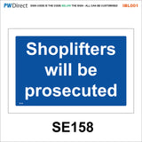 IBL001 Cash Accepted Shoplifters Prosecuted Dogs Welcome Sale