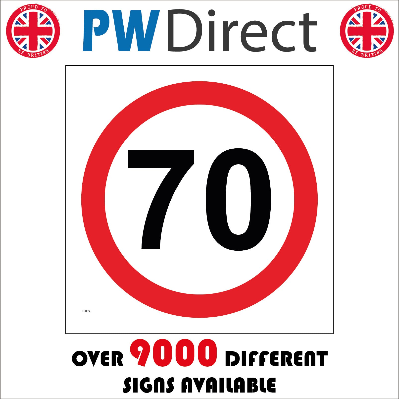 70 Miles Per Hour Sign with Circle1