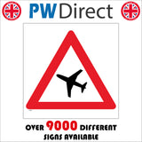 TR075 Low Flying Aircraft Sign with Aeroplane