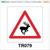 TSQ002 Road Safety Animals Wildlife Seasons Winter Hazard