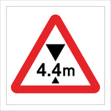 TR082 4.4M Max Height Sign with Triangle