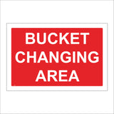 TR118 Bucket Changing Area Sign