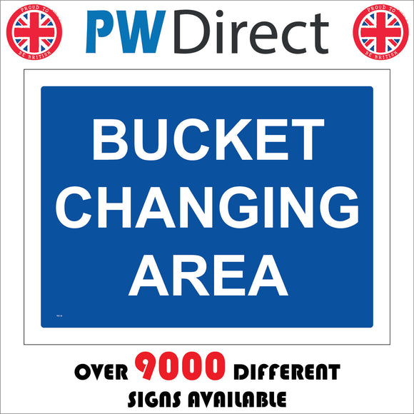 TR119 Bucket Changing Area Sign