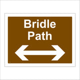 TR139 Bridle Path Left Right Sign with Arrow