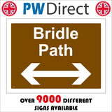 TR139 Bridle Path Left Right Sign with Arrow