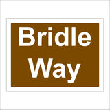 TR151 Bridle Way Sign