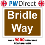 TR151 Bridle Way Sign