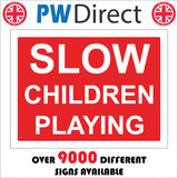 TR157 Slow Children Playing Sign
