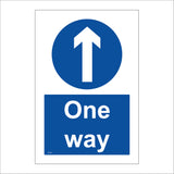 TR167 One Way Sign with Circle Arrow