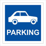 TR262 Car Parking Sign with Car