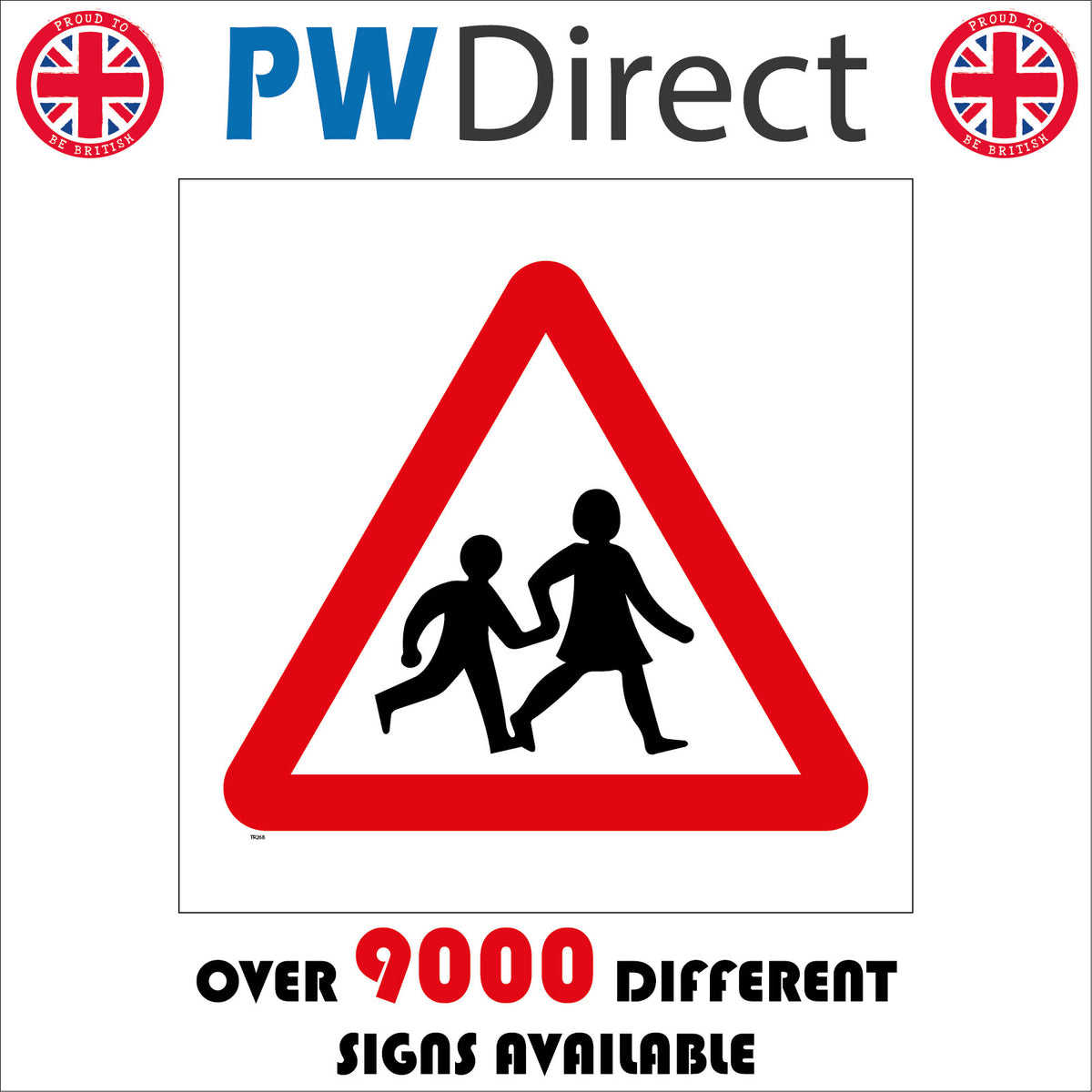 Children Crossing Sign with Triangle Children – PWDirect