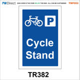 TBP002 Cyclists Traffic Parking Skateboarders Blind Spot Signs