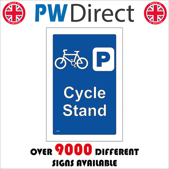 Cycle Stand Parking Sign with Bicycle Parking Logo – PWDirect