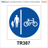 TSQ003 Left Right Directions Horn Pedestrians Cyclists Animals
