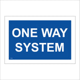 TR443 One Way System People Vehicles Sign