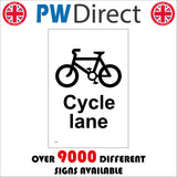 TR479 Cycle Lane Bike Cyclist Track Only No Pedestrians