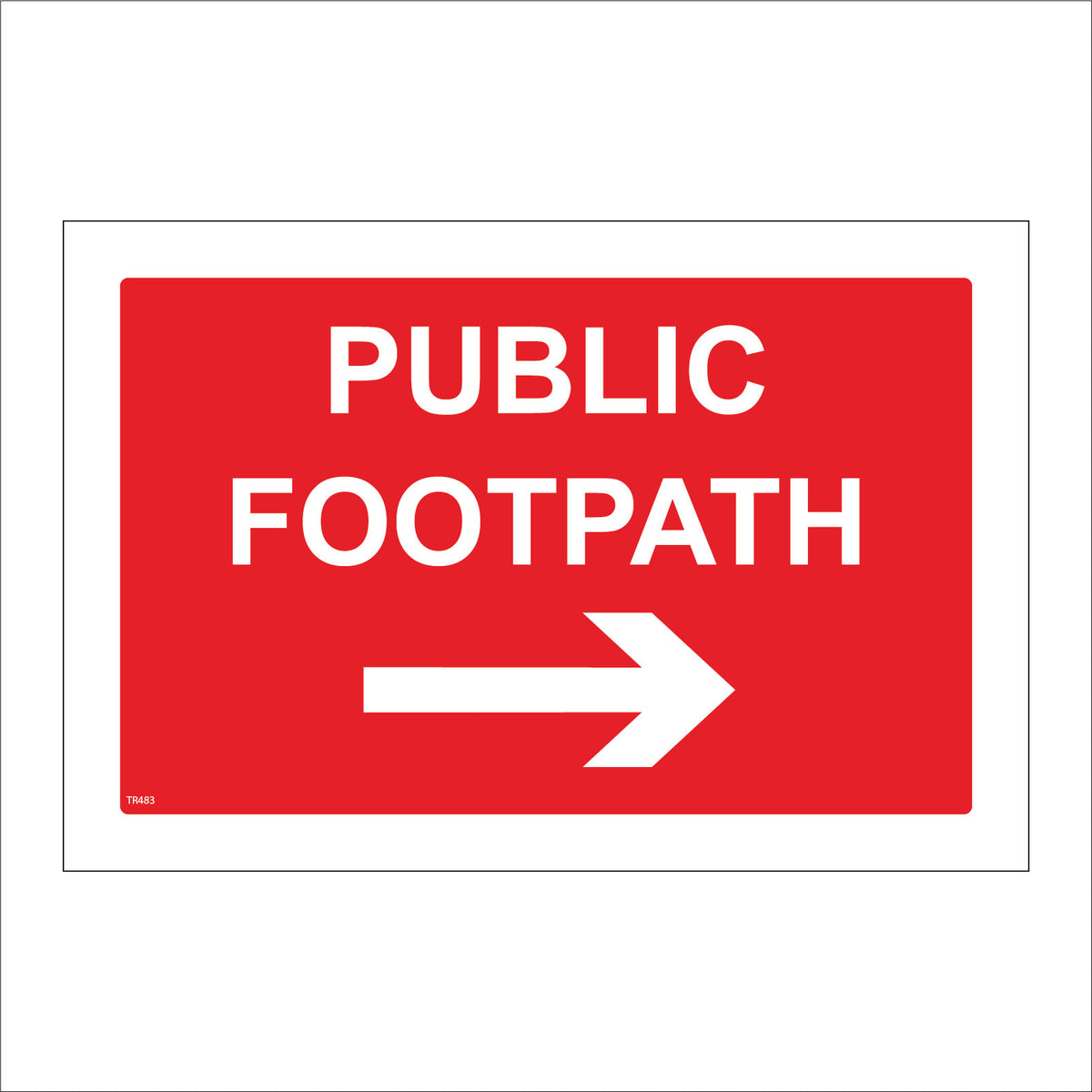 Public Footpath Right Arrow – PWDirect