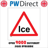 TR490 Ice Slippy Try Your Brakes Winter Ford Water Frost Snow Cars