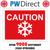 TR494 Caution Risk Of Ice Slippery Conditions Frost Winter Climate