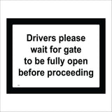 TR507 Drivers Wait Gate Fully Open Before Proceeding