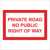 TR517 Private Road No Public Right Of Way