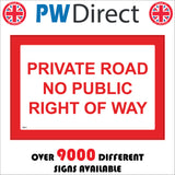 TR517 Private Road No Public Right Of Way