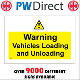 TR521 Warning Vehicles Loading And Unloading