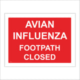 TR534 Avian Influenza Footpath Closed