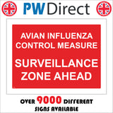 TR538 Avian Influenza Control Measure Surveillance Zone Ahead