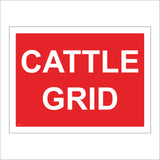 TR585 Cattle Grid Crossing Herd Field Barrier Graze Caution Area