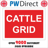 TR585 Cattle Grid Crossing Herd Field Barrier Graze Caution Area