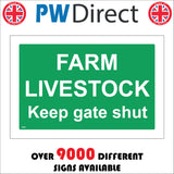 TR587 Farm Livestock Keep Gate Shut Closed Fastened Secure