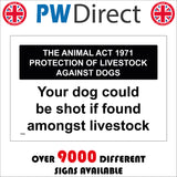 TR590 Animal Act Protection Act Dog Shot Livestock