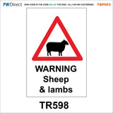 TBP003 Road Traffic Warning Animal Arrow Breakdown Countryside
