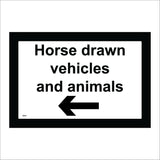 TR615 Horse Drawn Vehicles And Animals Left Arrow