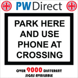 TR621 Park Here And Use Phone At Crossing
