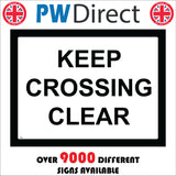 TR622 Keep Crossing Clear Obstruct Obstruction