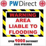 TR650 Warning Area Liable To Flooding