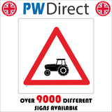 TR661 Caution Tractors