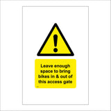 TR675 Leave Enough Space To Bring Bikes In Out Of Access Gate
