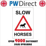 TR681 Slow Horses Stables Riders Road Lane Speed
