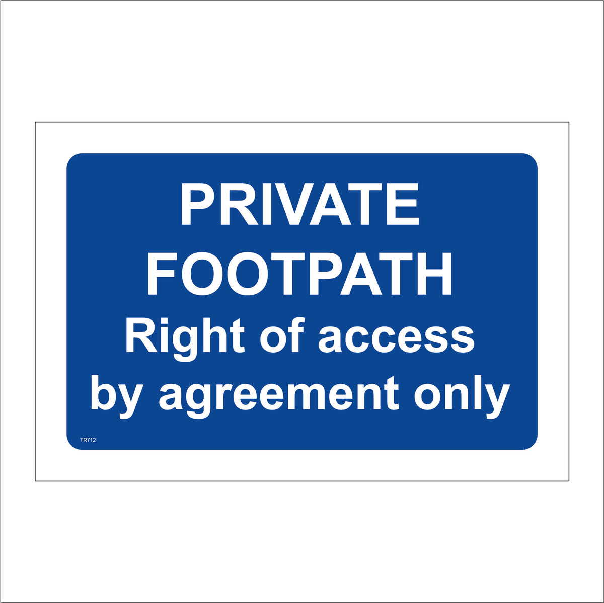 Private Footpath Right Access Agreement Only – PWDirect