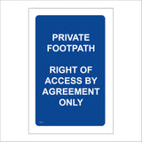 TR714 Private Footpath Right Access Agreement Only