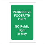 TR718 Permissive Footpath Only No Public Right Of Way