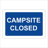 TR726 Campsite Closed Fully Booked Shut Not Open