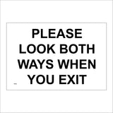 TR753 Please Look Bothways When You Exit