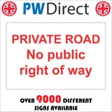 TR755 Private Road No Public Right of Way